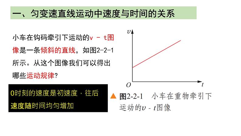 2.2匀变速直线运动的速度与时间关系 2 2022-2023学年高一上学期物理必修第一册 课件03