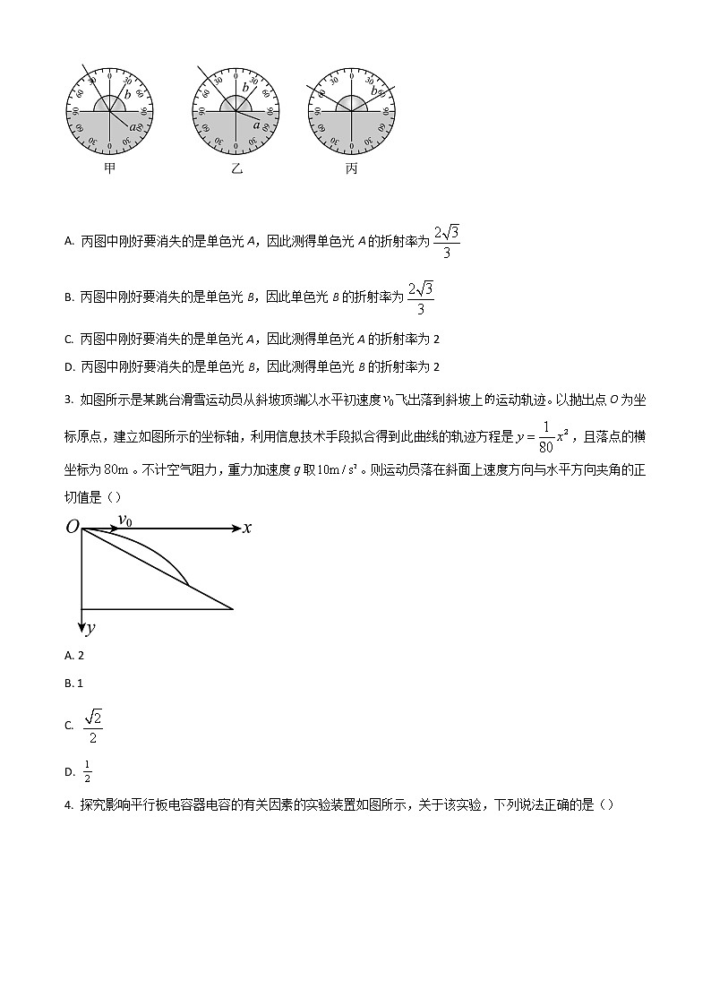 2023邯郸高三上学期摸底考试物理含答案第2页
