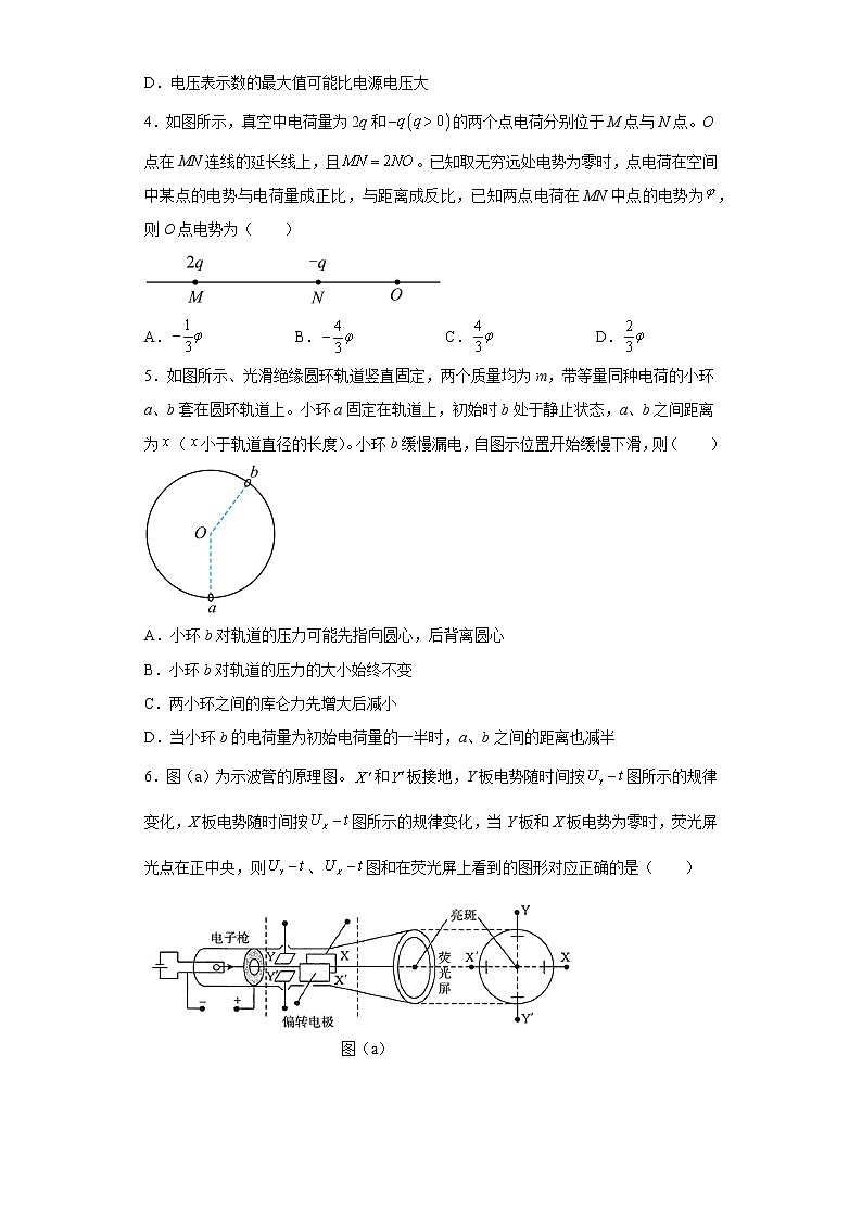 河南省名校2022-2023学年高二上学期9月联考物理试题(含答案)第2页