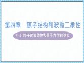 4.5粒子的波动性和量子力学的建立-课件2022-2023学年高中物理（人教版2019选择性必修第三册）