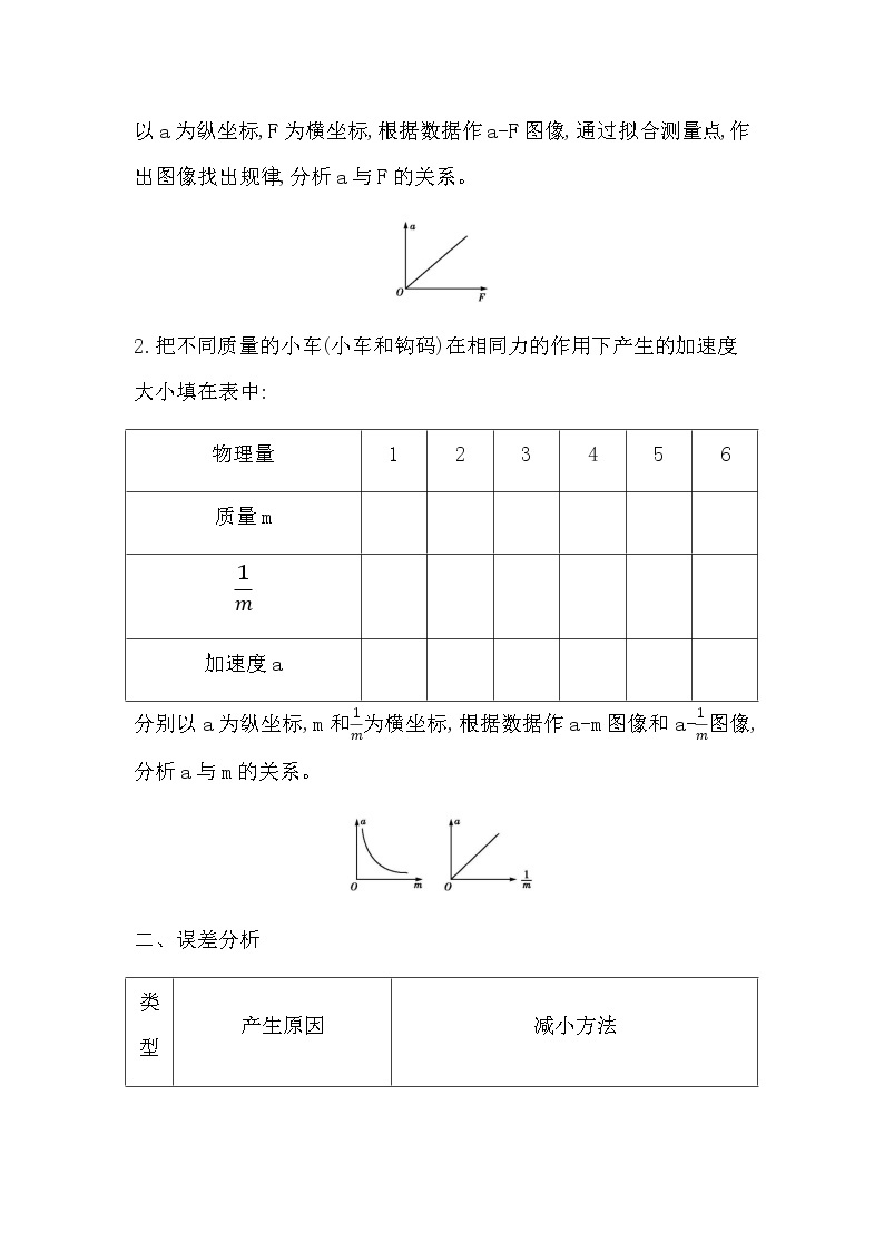 教科版高中物理必修第一册第四章牛顿运动定律课时学案02