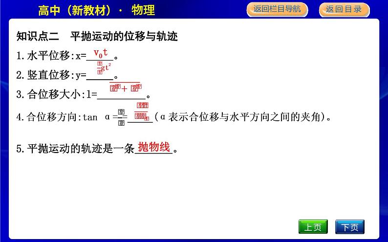 教科版高中物理必修第二册第一章抛体运动课时PPT课件05