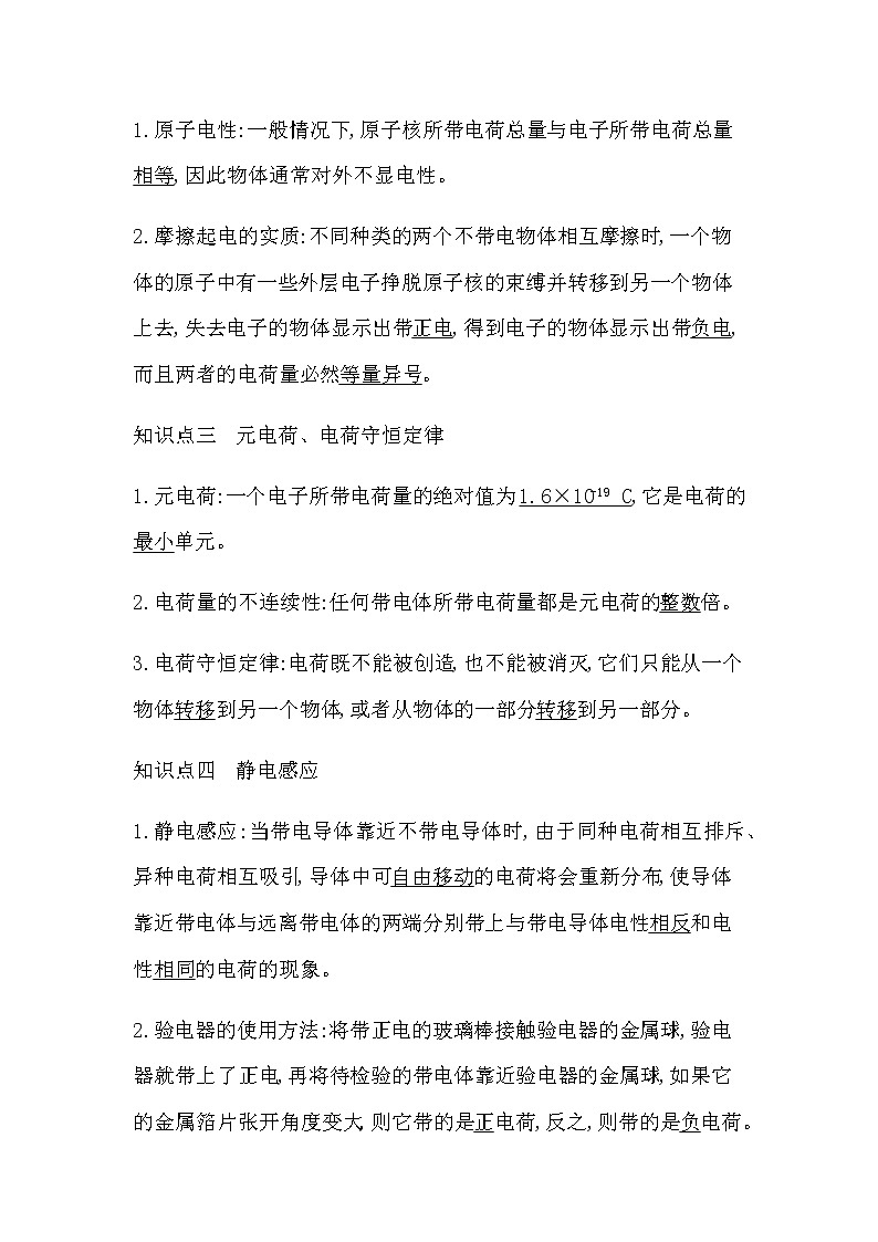 1　电荷　电荷守恒定律第2页