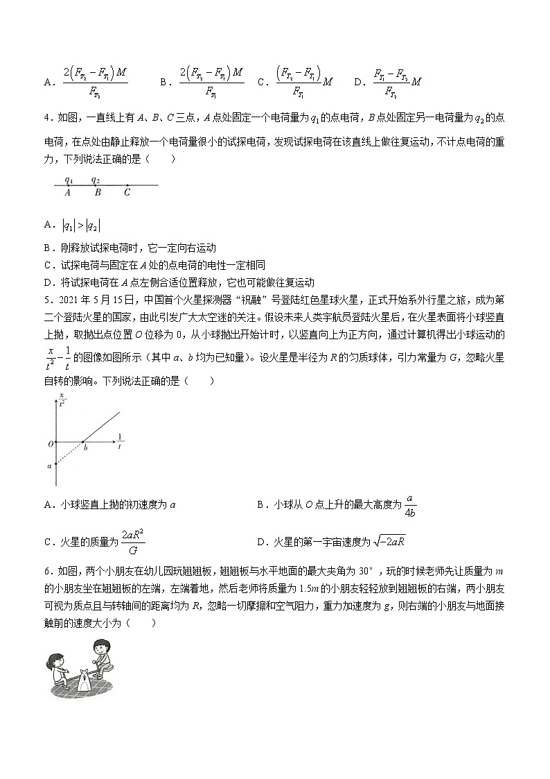 江西省“红色十校”2022-2023学年高三上学期第一次联考物理试题第2页