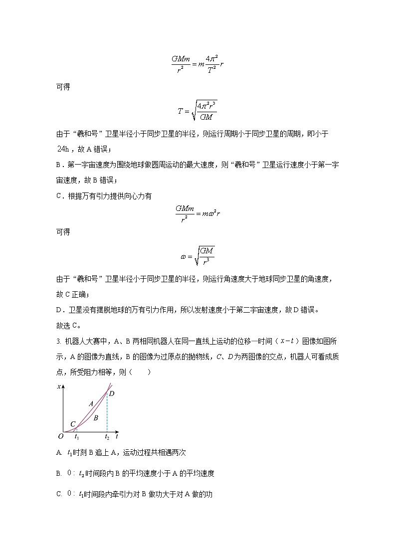 江苏省南通市2023届高三上学期第一次质量监测物理试题（Word版附解析）第2页