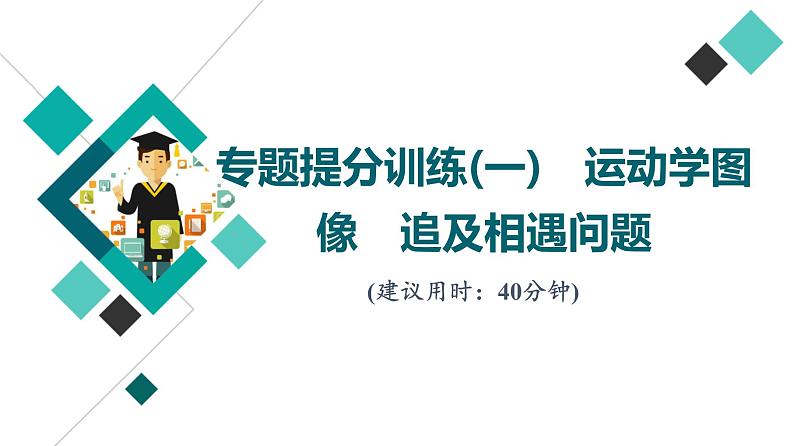 鲁科版高考物理一轮总复习专题提分训练1运动学图像追及相遇问题课件01