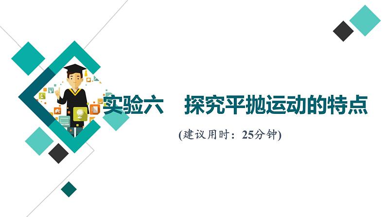 鲁科版高考物理一轮总复习实验6探究平抛运动的特点习题课件01