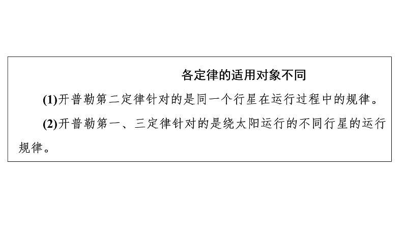 鲁科版高考物理一轮总复习第6章第1讲开普勒定律万有引力定律及应用教学课件第8页