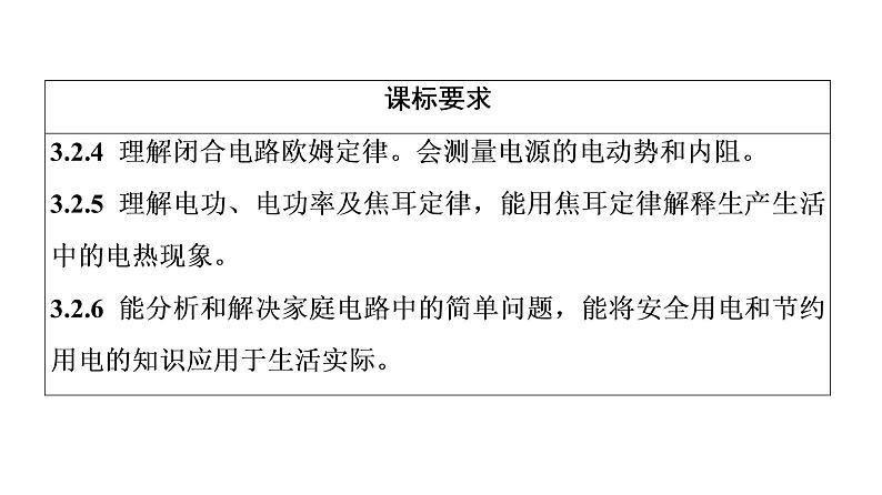 鲁科版高考物理一轮总复习第8章第1讲电流、导体的电阻、电功和电功率教学课件03