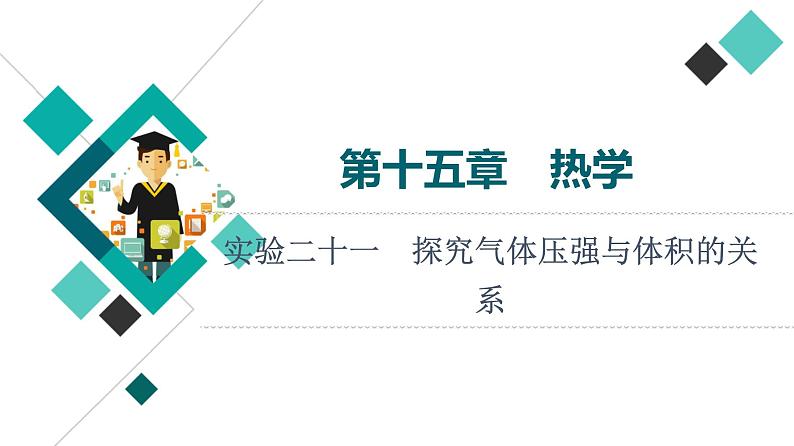 鲁科版高考物理一轮总复习第15章实验21探究气体压强与体积的关系教学课件01