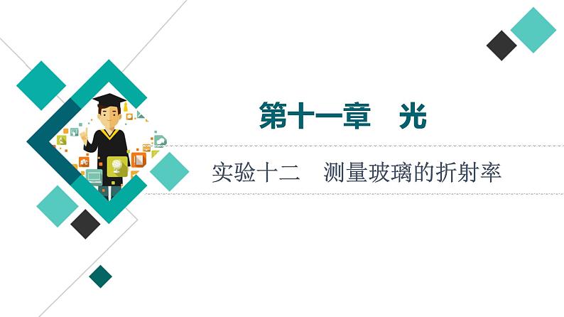 人教版高考物理一轮总复习第11章实验12测量玻璃的折射率课件第1页