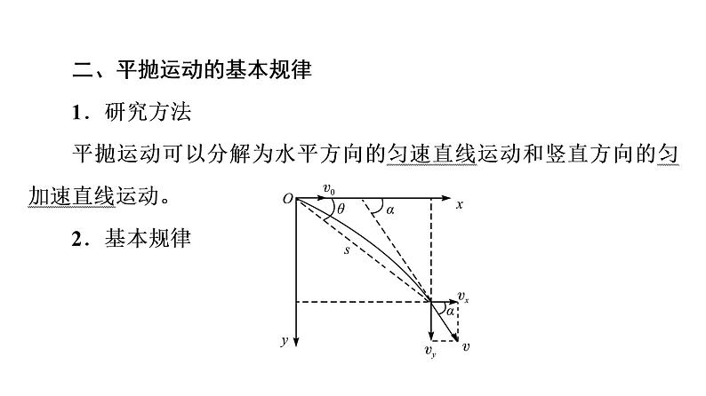 人教版高考物理一轮总复习第4章第2讲抛体运动的规律课件第5页