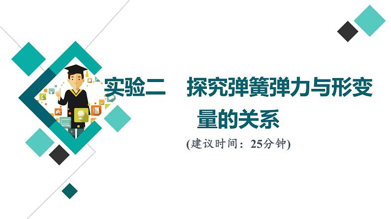 人教版高考物理一轮总复习实验2探究弹簧弹力与形变量的关系习题课件01