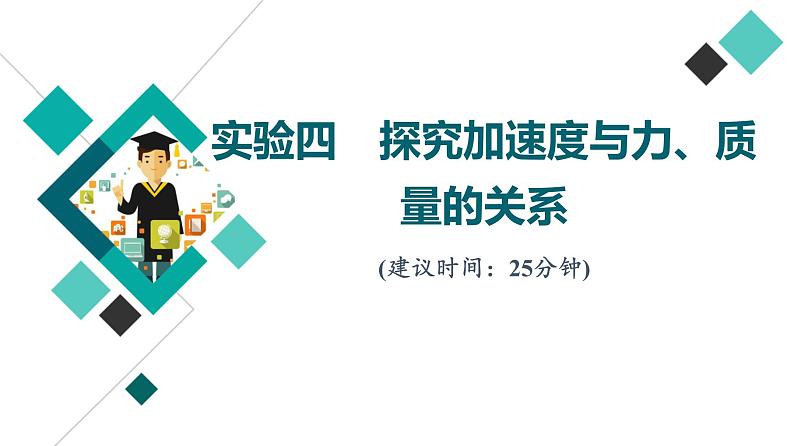 人教版高考物理一轮总复习实验4探究加速度与力、质量的关系习题课件01