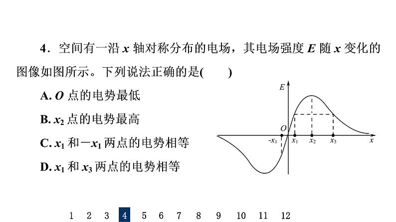 人教版高考物理一轮总复习专题提分训练5静电场中的图像问题习题课件08