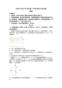 2023永州高三上学期第一次适应性考试物理试卷含答案