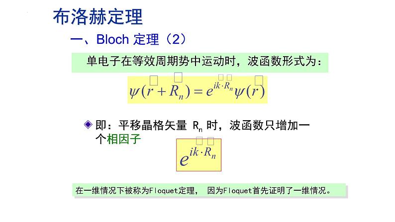 2021-2022学年高二物理竞赛课件：布洛赫定理第4页