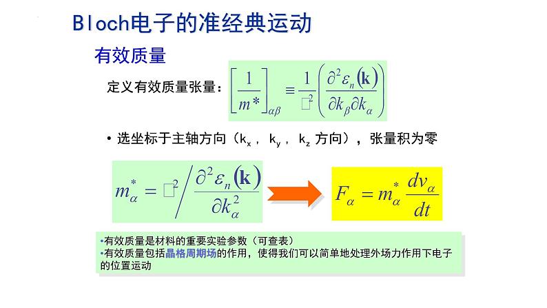 2021-2022学年高二物理竞赛课件：Bloch电子的准经典运动06