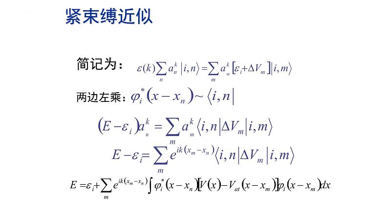 2021-2022学年高二物理竞赛课件：紧束缚近似第6页