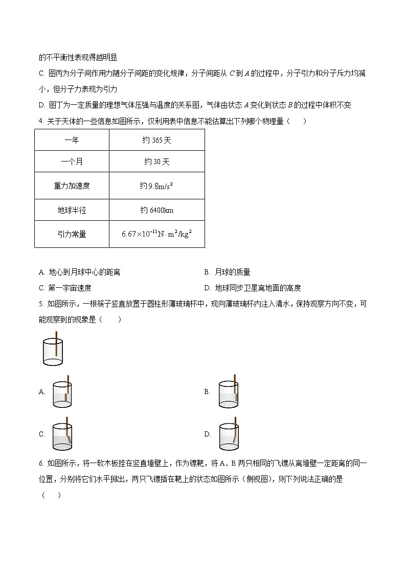2023届浙江省强基联盟高三上学期10月统测-物理（word版）02