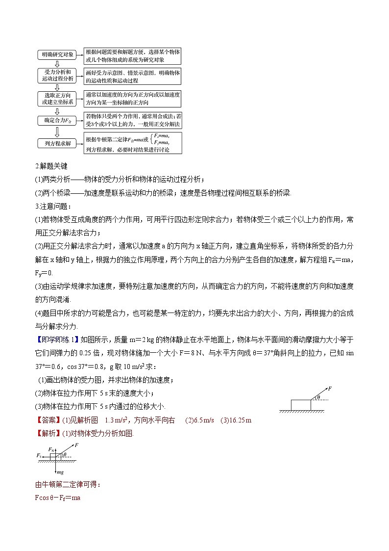 4.5 牛顿运动定律的应用 教案 高中物理新人教版必修第一册第2页