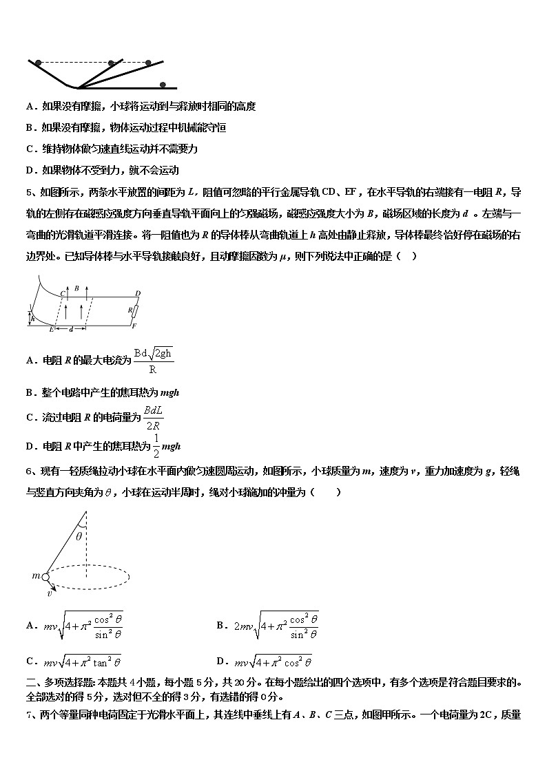 重庆市忠县拔山2021-2022学年高考仿真卷物理试卷含解析第2页