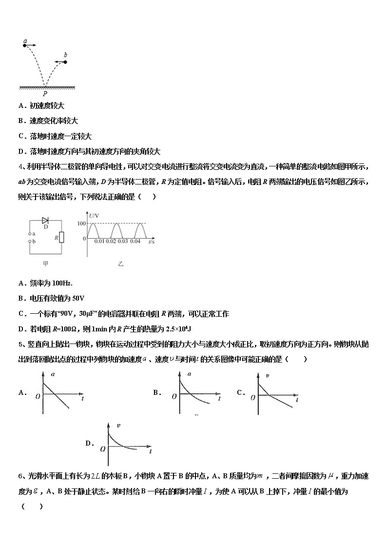 重庆市主城区七校2021-2022学年高三第六次模拟考试物理试卷含解析第2页