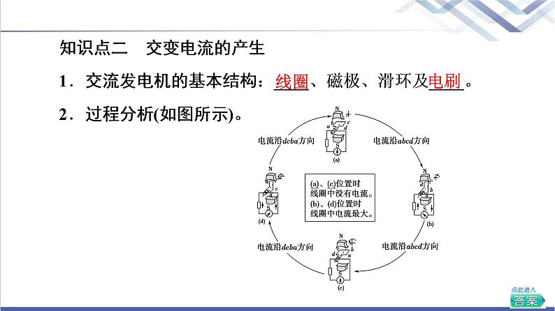 粤教版高中物理选择性必修第二册第3章第1节认识交变电流课件+学案+素养落实含答案05