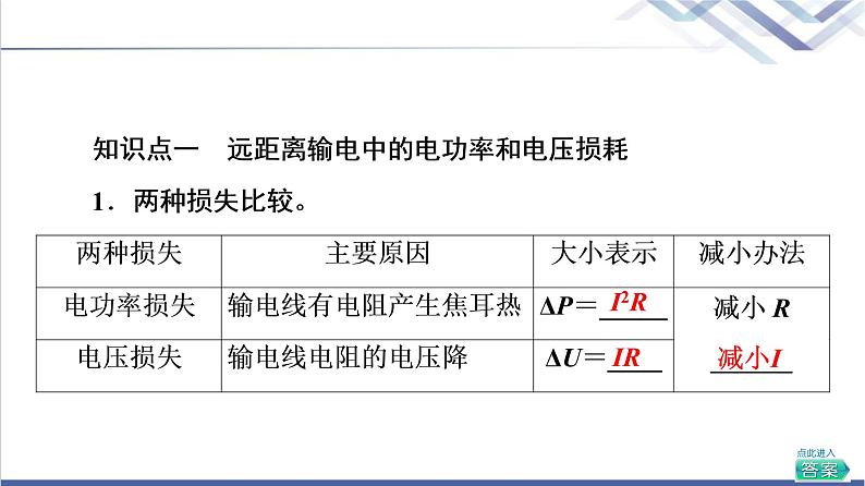 粤教版高中物理选择性必修第二册第3章第4节远距离输电课件+学案+素养落实含答案04