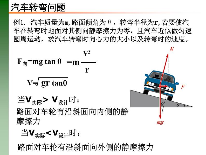 人教版必修二6.4 生活中的圆周运动 课件04