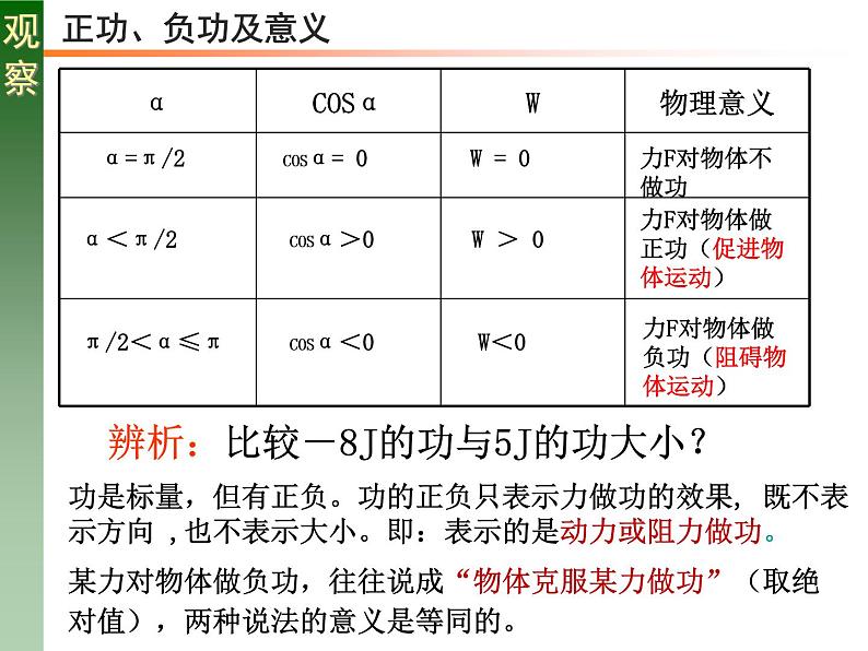人教版必修二8.1 功与功率 课件07