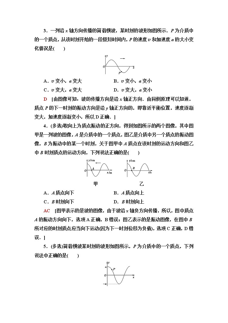 粤教版高中物理选择性必修第一册第3章第2节机械波的描述课件+学案+素养落实含答案02