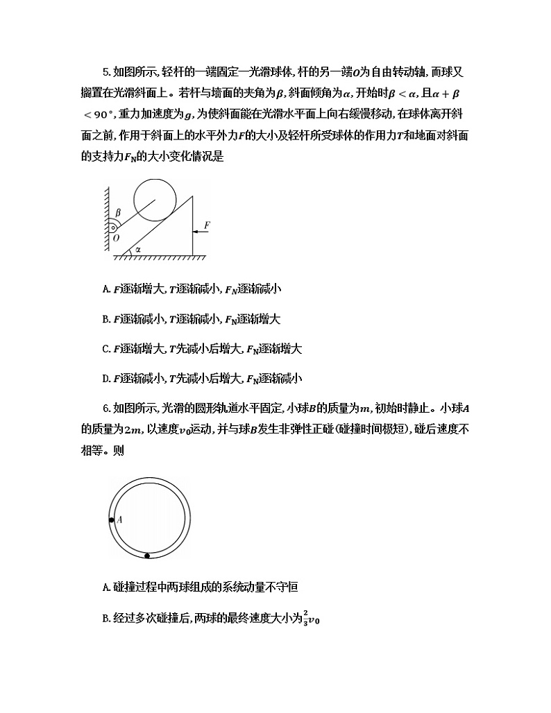2022-2023学年湖南省湖南师范大学附属中学高三上学期月考（二）物理试题第3页