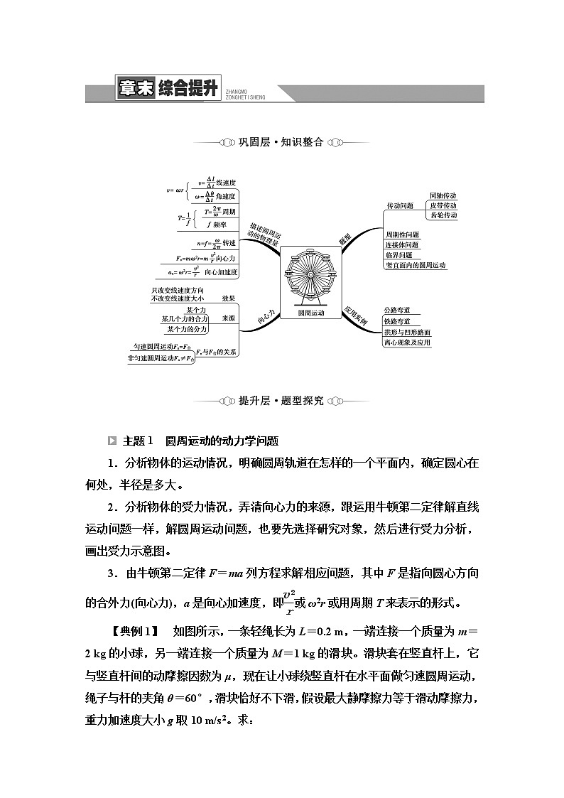 粤教版高中物理必修第二册第2章章末综合提升课件+学案+测评含答案01
