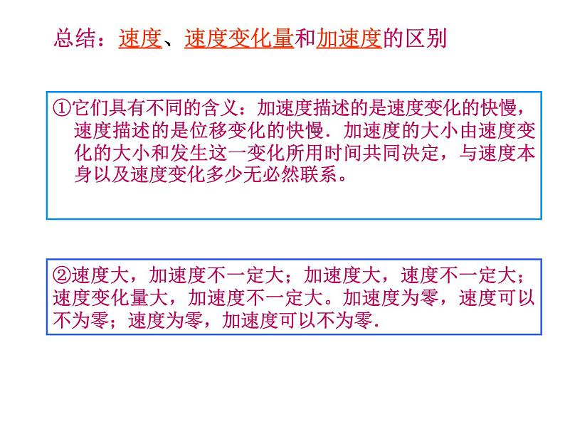 人教版必修一1.4 加速度 课件06