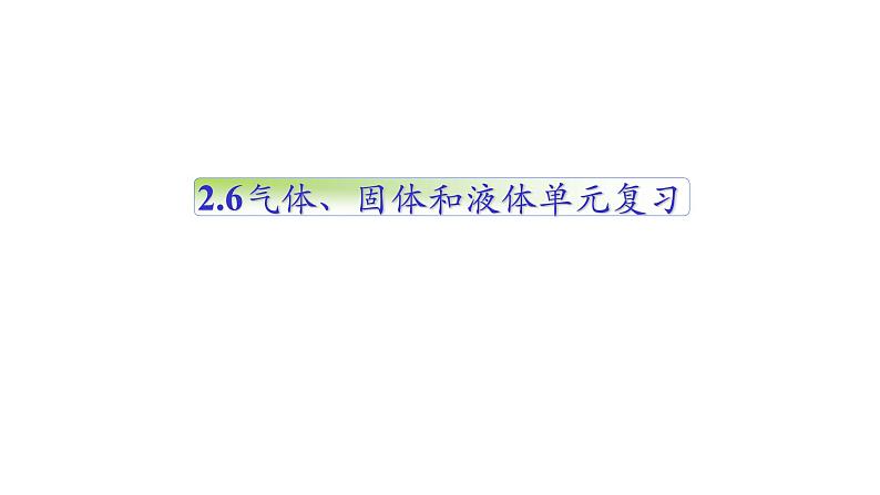 选择性必修三第二章 气体、固体和液体单元复习课件第1页