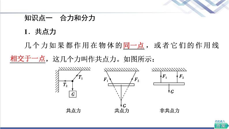 人教版高中物理必修第一册第3章4．力的合成和分解课件+学案+练习含答案05