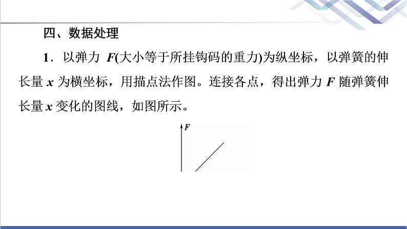 人教版高中物理必修第一册第3章实验：探究弹簧弹力与形变量的关系课件第8页