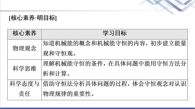 人教版高中物理必修第二册第8章4.机械能守恒定律课件+学案+练习含答案02