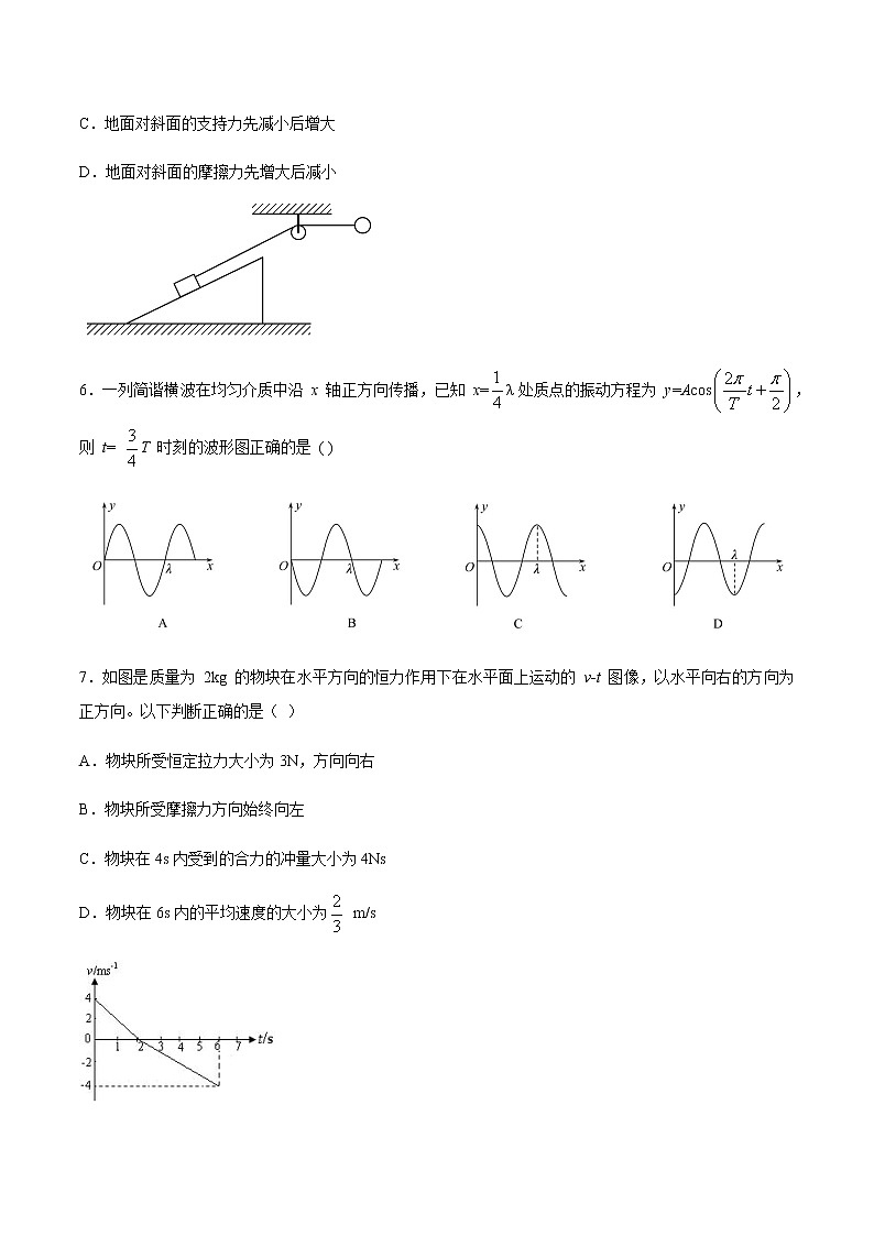 2021大连（金普新区）高三下学期双基测试物理试题含答案第3页
