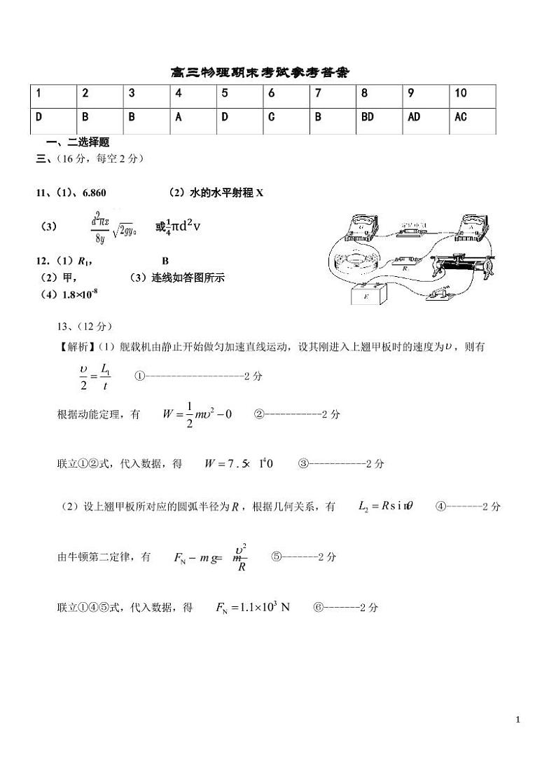 2021兴宁一中高三上学期期末考试物理试题（pdf可编辑版）PDF版含答案01