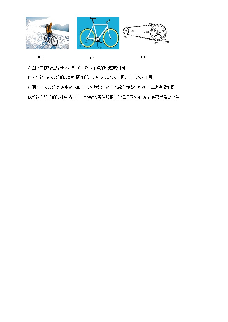 2021厦门双十中学高三上学期中考试物理试题含答案02
