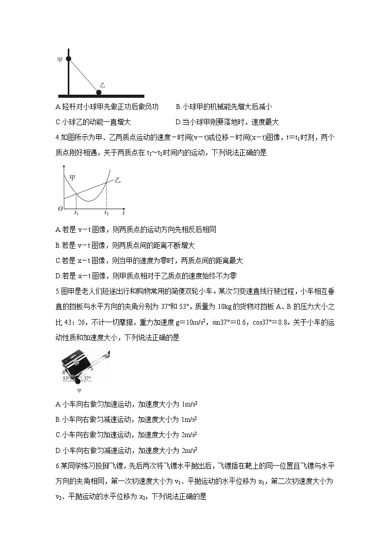 2021运城高中联合体高三10月阶段检测试题物理含答案02