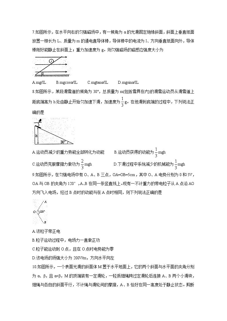 2021洛阳高三上学期期中考试物理含答案03