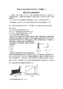 2020武汉高三毕业生六月供题（一）理综物理试题含答案