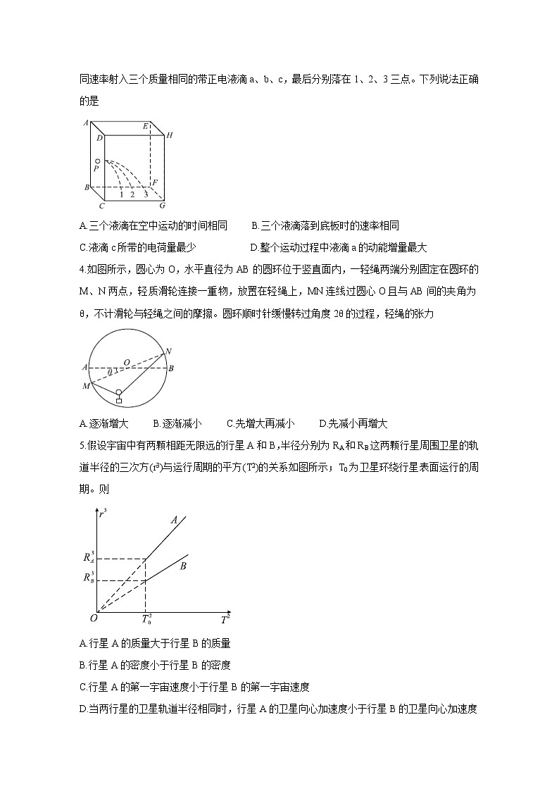 2020湖南省五市十校高三上学期第二次联考试题物理含答案第2页