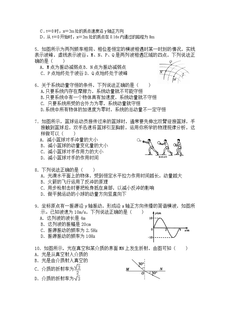 2021葫芦岛八中高二下学期期中考试物理试卷含答案02