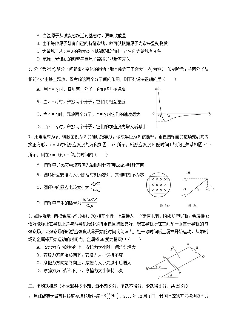 2021珠海二中高二下学期期中考试物理试题含答案02