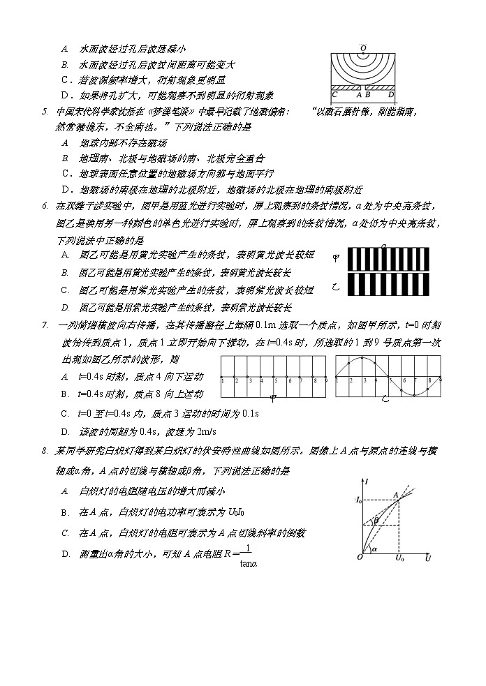 2021青岛黄岛区高二上学期期末考试物理试题含答案02