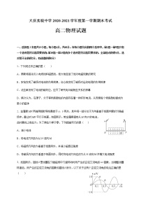 2021省大庆实验中学高二上学期期末考试物理试题含答案